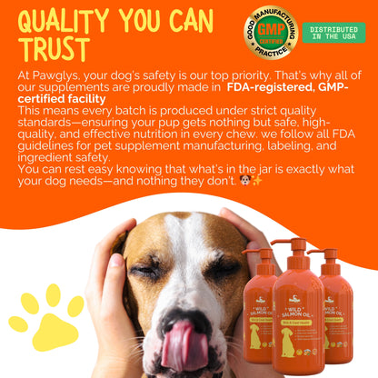 Dog salmon oil