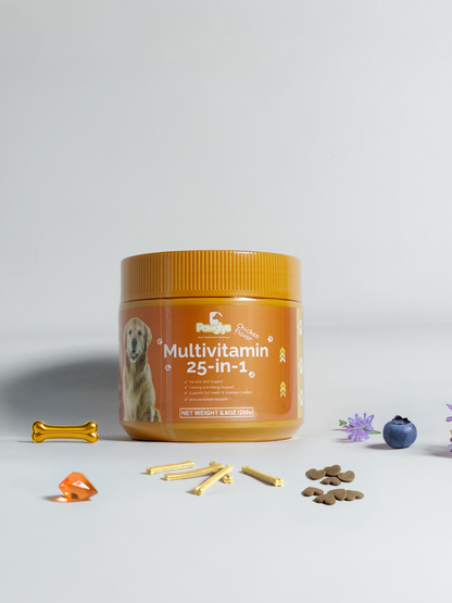 25-in-1 Multivitamin Chews for Dogs – Complete Joint, Gut, Skin & Immune Support